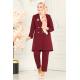 Blazer Ceketli Dabıl Takım 5795AB368 Bordo