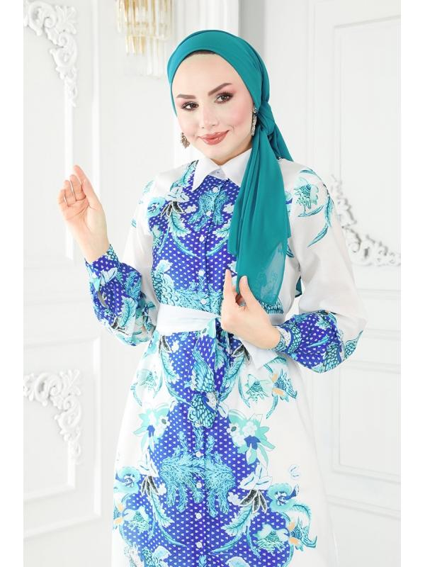 Kemerli Poplin Elbise 23119JNF844 Saks&Mint