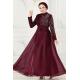 Taşlı Organze Abiye 5743AB368 Bordo