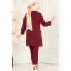 Blazer Ceketli Dabıl Takım 5795AB368 Bordo