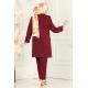 Blazer Ceketli Dabıl Takım 5795AB368 Bordo