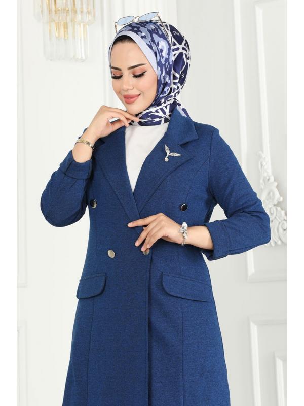 Blazer Ceketli Kışlık Takım 2662SL432 Saks