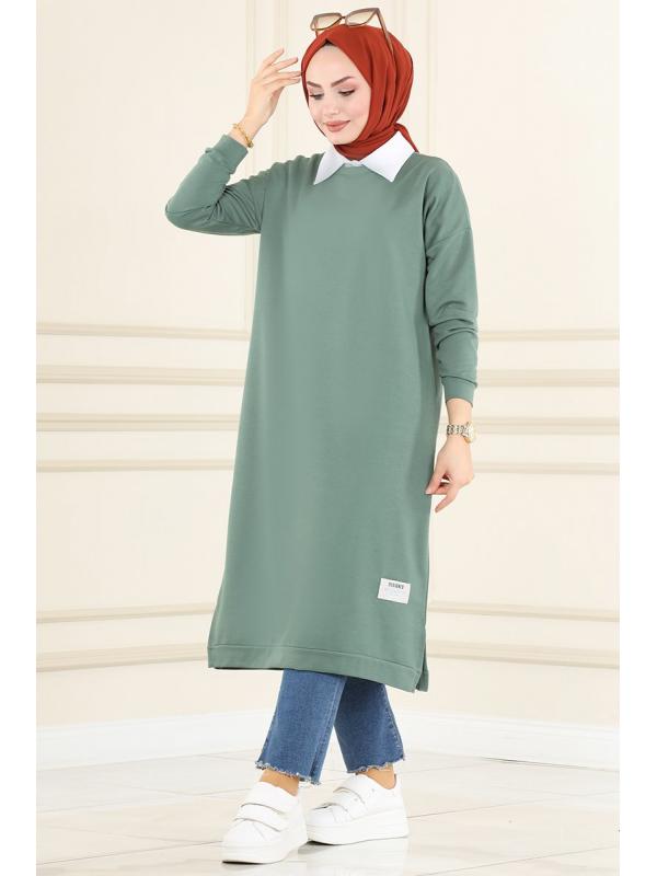 Arma Detaylı Basic Tunik 201MRT754 Mint