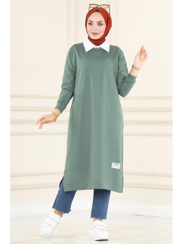 Arma Detaylı Basic Tunik 201MRT754 Mint