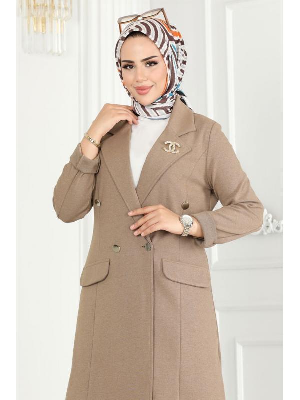 Blazer Ceketli Kışlık Takım 2662SL432 Latte