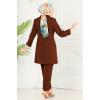 Blazer Ceketli İkili Takım 5994BSK463 Kahve