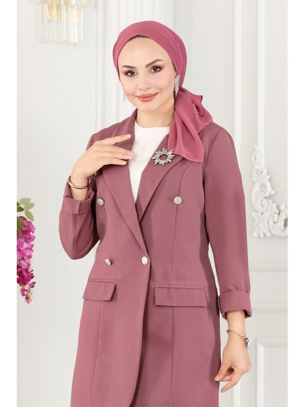 Blazer Ceketli İkili Takım 5994BSK463 Gül Kurusu