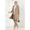 Blazer Ceketli Kışlık Takım 2662SL432 Latte