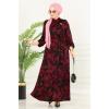 Kemerli Helen Elbise 233DVL817 Bordo