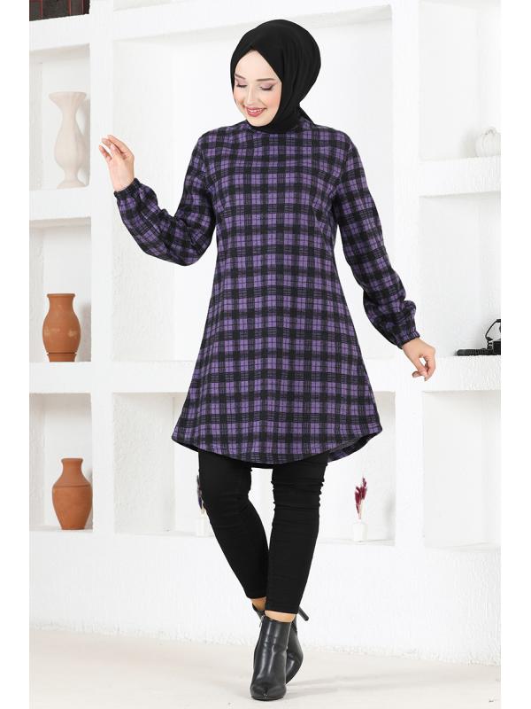 Ekose Tunik MSV1132 Mor