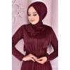 Simli Abiye Bordo ASM21040