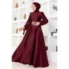 Saten Abiye LPN54133 Bordo