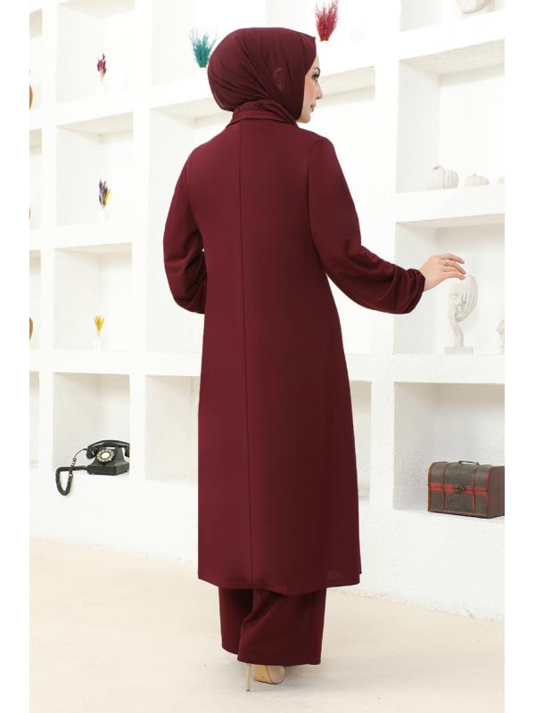 Üçlü Kombin ASM2649 Bordo