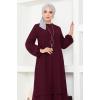 Şifon Elbise ASM2698 Bordo