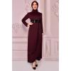 Pullu Elbise Bordo ASM2545