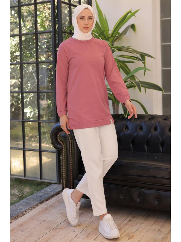 2983 Tunik Sweat Gül Kurusu