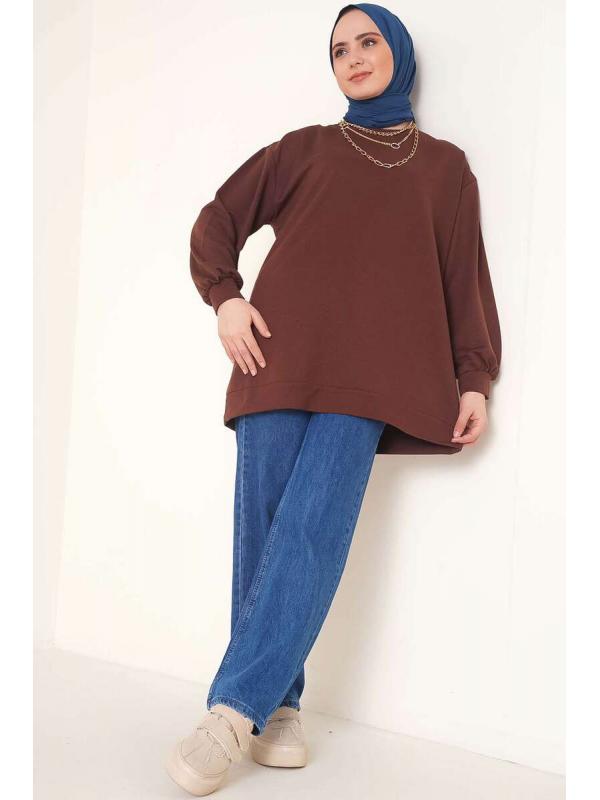 2983 Tunik Sweat Kahverengi