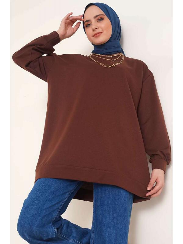 2983 Tunik Sweat Kahverengi