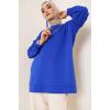 2983 Tunik Sweat Saks Mavisi