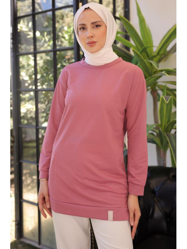 2983 Tunik Sweat Gül Kurusu