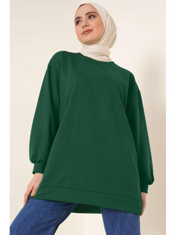 2983 Tunik Sweat Zümrüt Yeşili