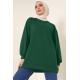 2983 Tunik Sweat Zümrüt Yeşili