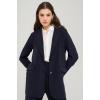 Mono Yaka Rahat Kalıp Astarsız Blazer Ceket LACİVERT 8217