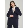 Mono Yaka Rahat Kalıp Astarsız Blazer Ceket LACİVERT 8217