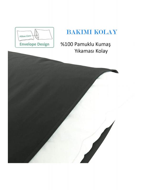 %100 Pamuklu 50x70 Yastık Kılıfı Pillow Case 4lü Paket