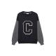 Keçe Baskı Detaylı Sweatshirt Lacivert