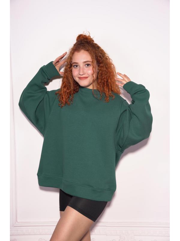 Starinci Kadın Oversize Bisiklet Yaka Sweatshirt