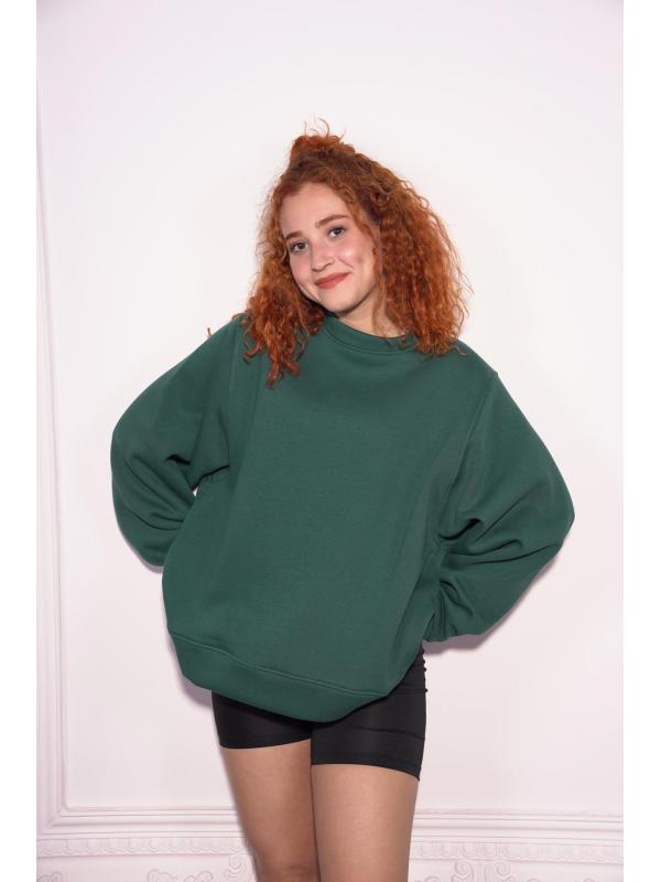 Starinci Kadın Oversize Bisiklet Yaka Sweatshirt