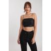 İp Askılı Pullu Crop Bluz