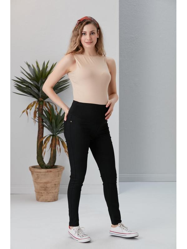 3333-Dar Paça Slim Fit Lycra Hamile Pamuk Pantolon