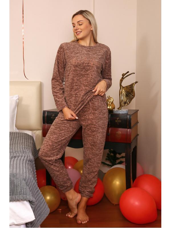 Akbeniz Welsoft Polar Kadın Pijama Takımı 8519