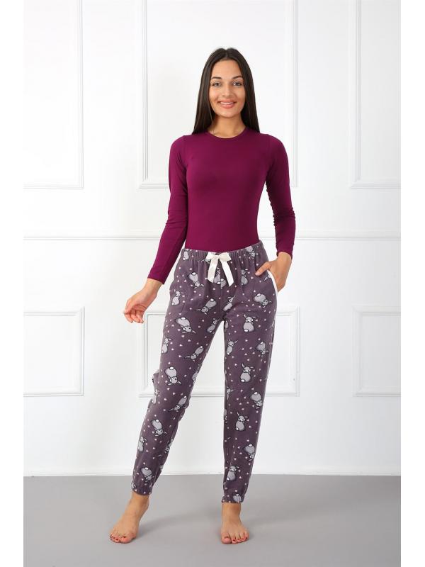 Akbeniz Bayan Welsoft Polar Tek Alt Pijama 210047