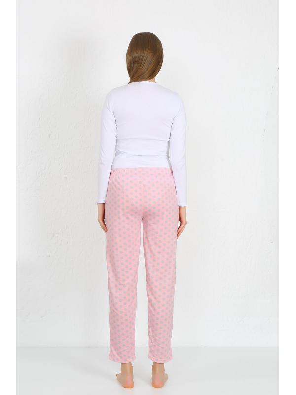 Akbeniz Kadın Pamuklu Cepli Tek Alt Pijama Pembe 27527