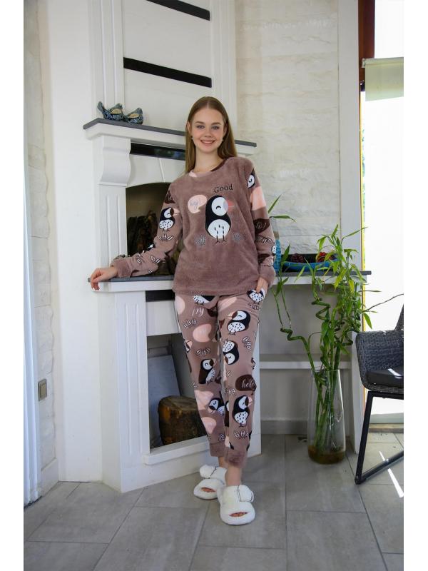 Akbeniz Welsoft Polar Kadın Pijama Takımı 8502