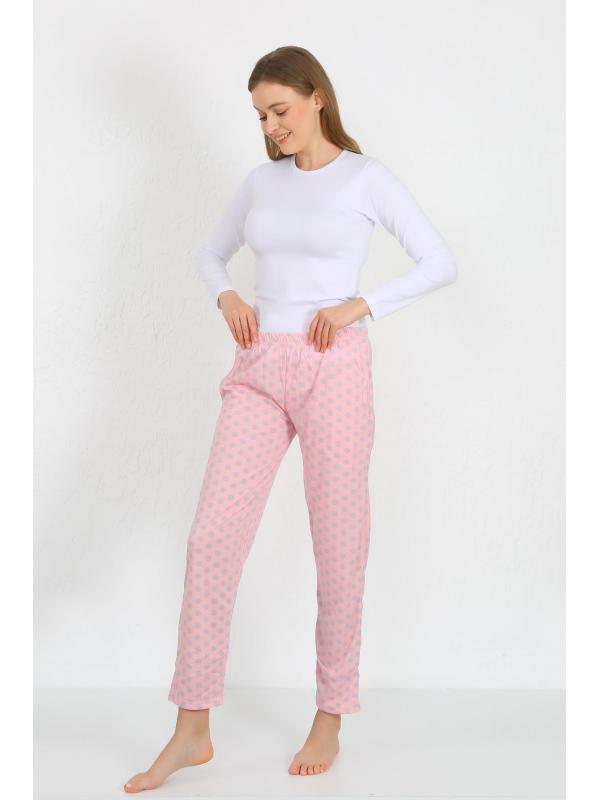 Akbeniz Kadın Pamuklu Cepli Tek Alt Pijama Pembe 27527