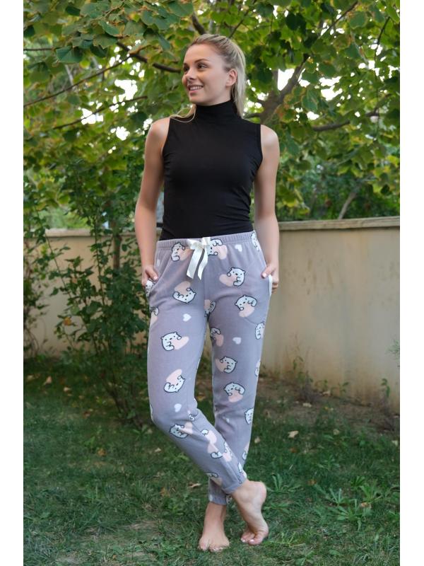 Akbeniz Kadın Welsoft Polar Tek Alt Pijama 210053