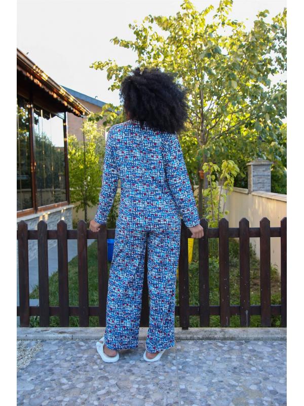 Akbeniz Kadın Penye Bol Paça Pijama Takım 4125