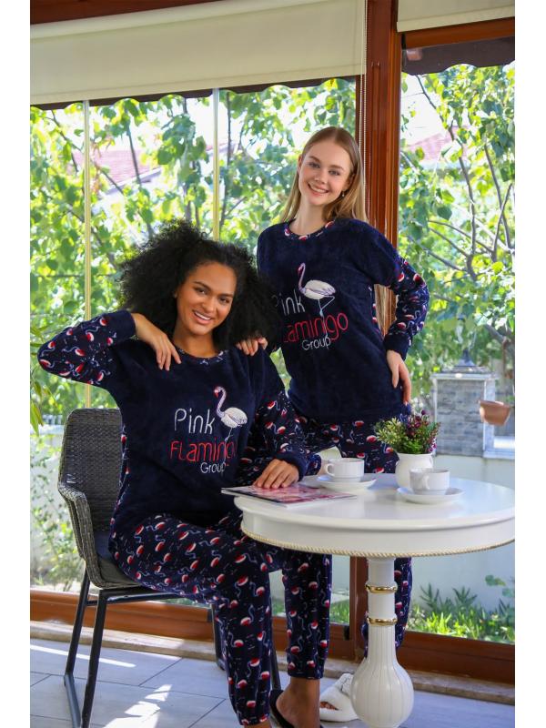 Akbeniz Welsoft Polar Kadın Pijama Takımı 8505