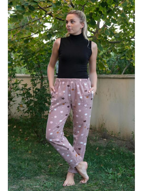 Akbeniz Kadın Welsoft Polar Tek Alt Pijama 210056