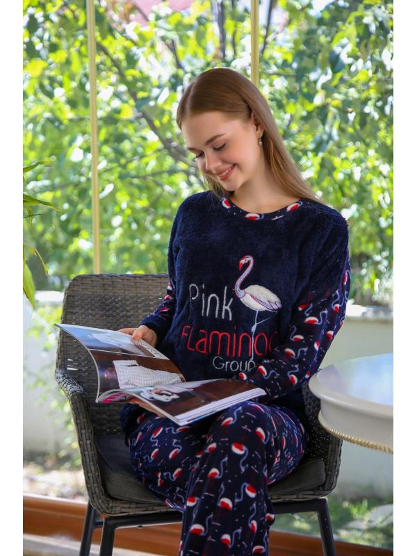 Akbeniz Welsoft Polar Kadın Pijama Takımı 8505