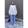 Bisiklet Yaka Oversize Sweat