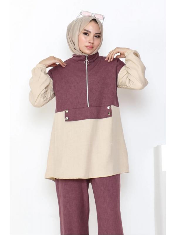 Veray Tunik Pantolon İkili Takım 931 - Mürdüm