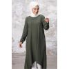 Asimetrik Kesim Tunik 1253 - Haki