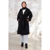 Esilay Kuşaklı Oversize Kap 1244 - Siyah