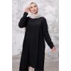 Asimetrik Kesim Tunik 1253 - Siyah