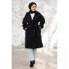 Esilay Kuşaklı Oversize Kap 1244 - Siyah